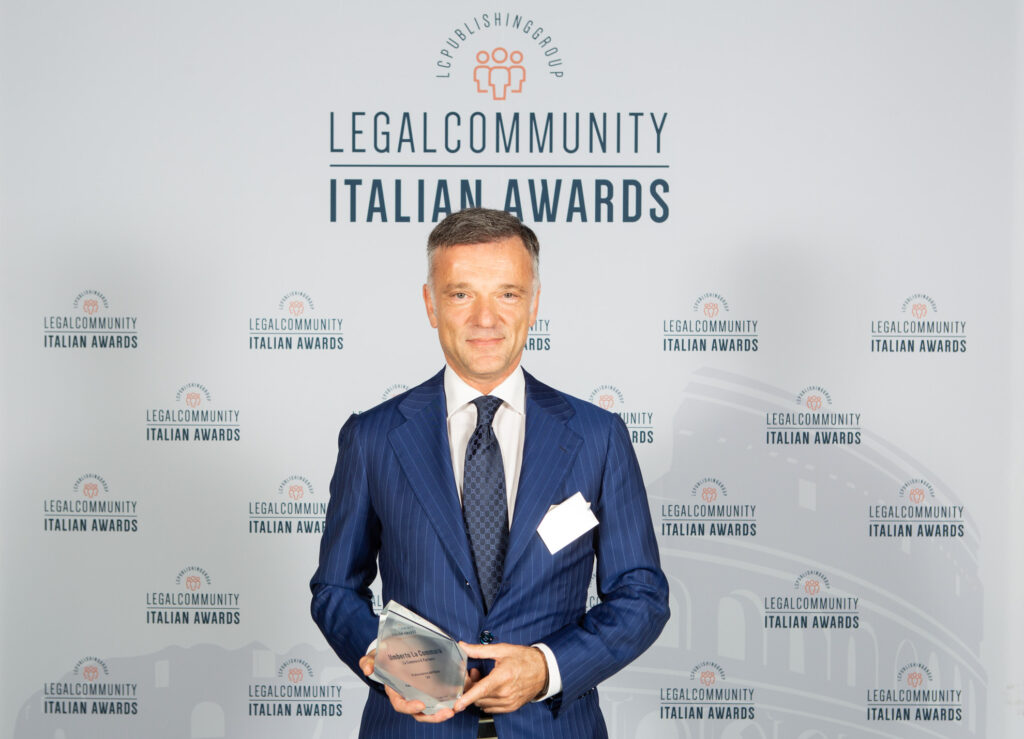 Vincitore professionista dell’anno TAX 2019 Legal Community Italian Awards